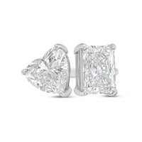 Diana M Jewels - Women's Radiant & Heart Lab-Grown Diamond Fashion Ring (12.00 Ct) - Luxe
