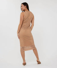 Esqualo - Fancy Open Knit Lurex Dress
