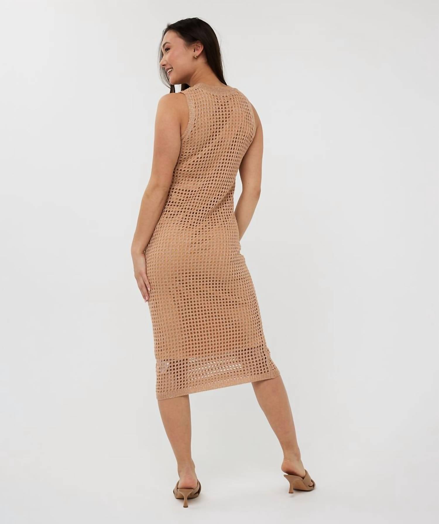 Esqualo - Fancy Open Knit Lurex Dress