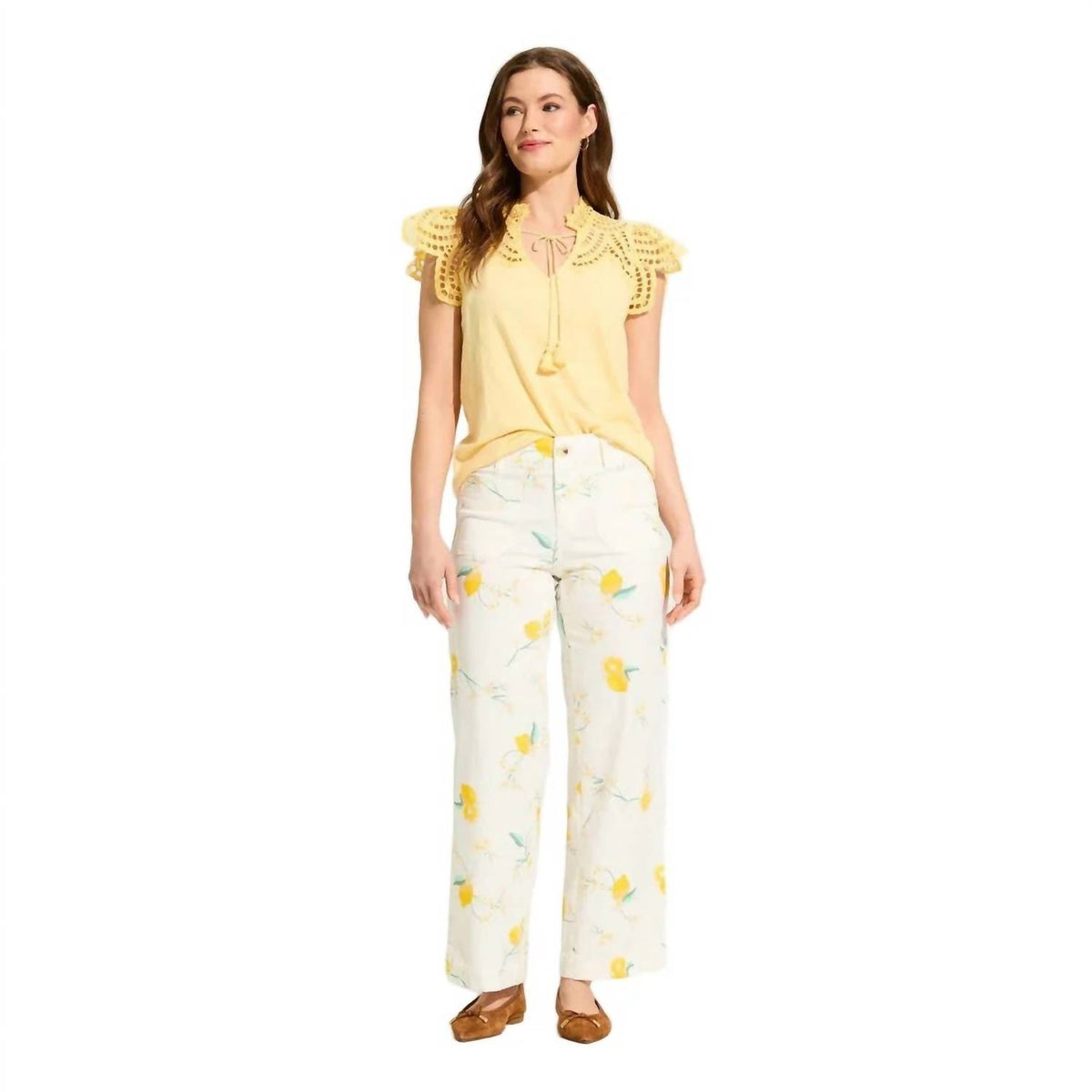 Fdj - Wide Leg Ankle Pant