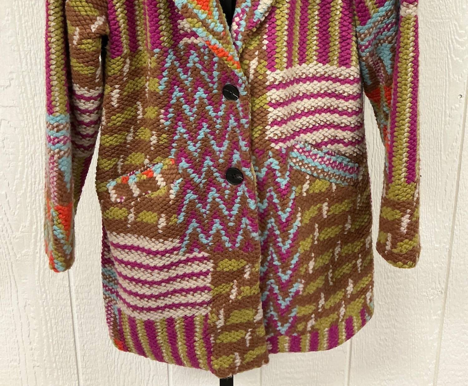 Tempo Paris - Tweed Long Boucle Coat