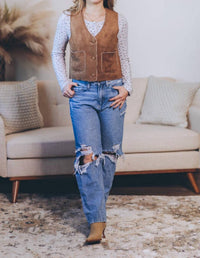 Be Cool - Suede Feel Sherpa Vest