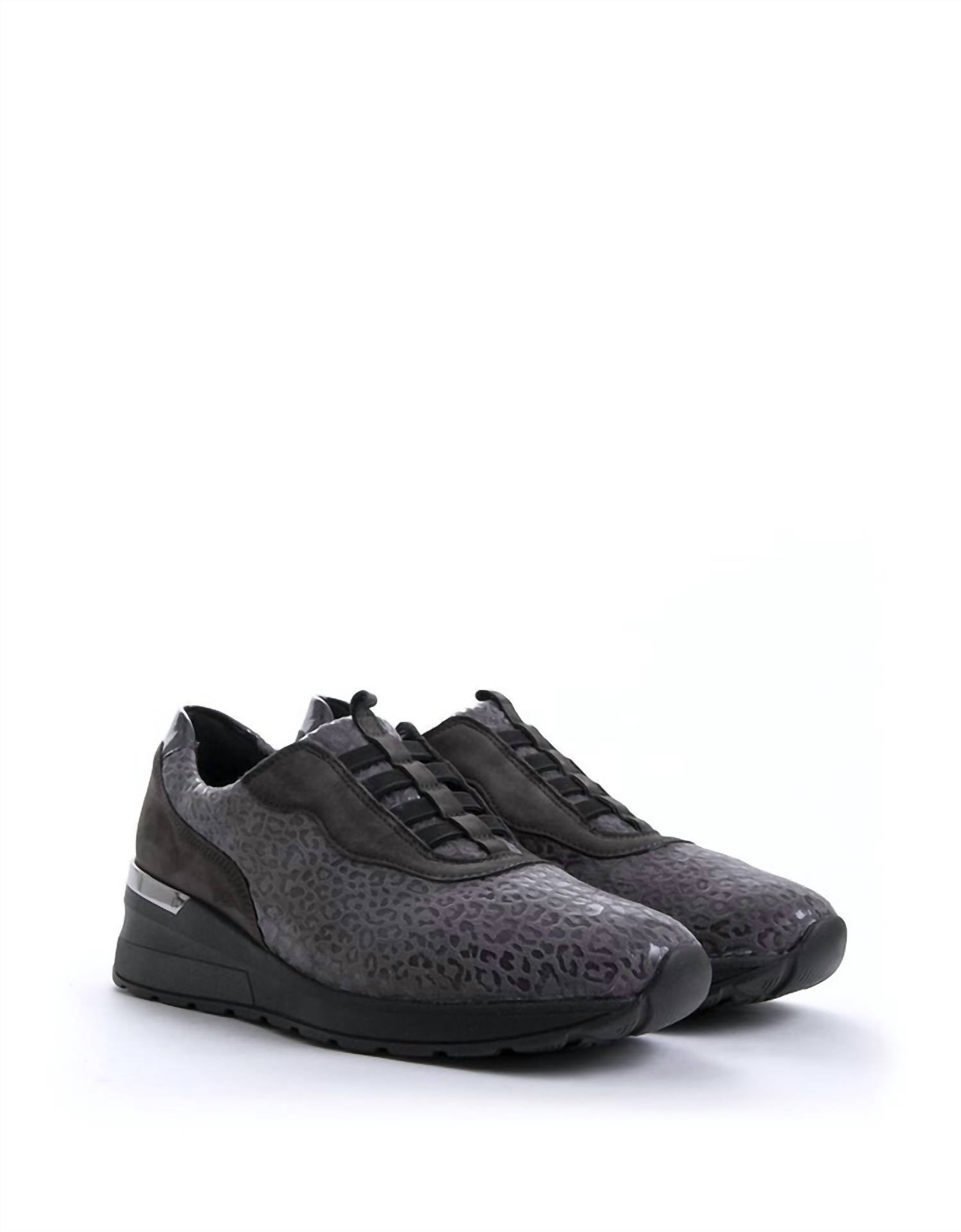 Waldlaufer Women's India Comfort Shoes in carbon - women's sneaker - alternate view