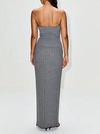 Christopher Esber - Slashed Sunray Strapless Dress