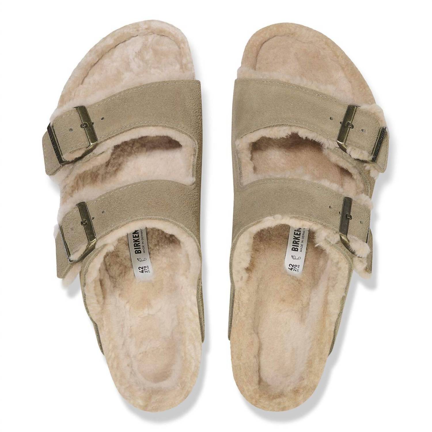 Birkenstock - Women's Arizona Shearling Narrow Sandals