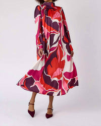 Crosby by Mollie Burch Ryder Midi Dress in autumn joy - women's dress - detail view