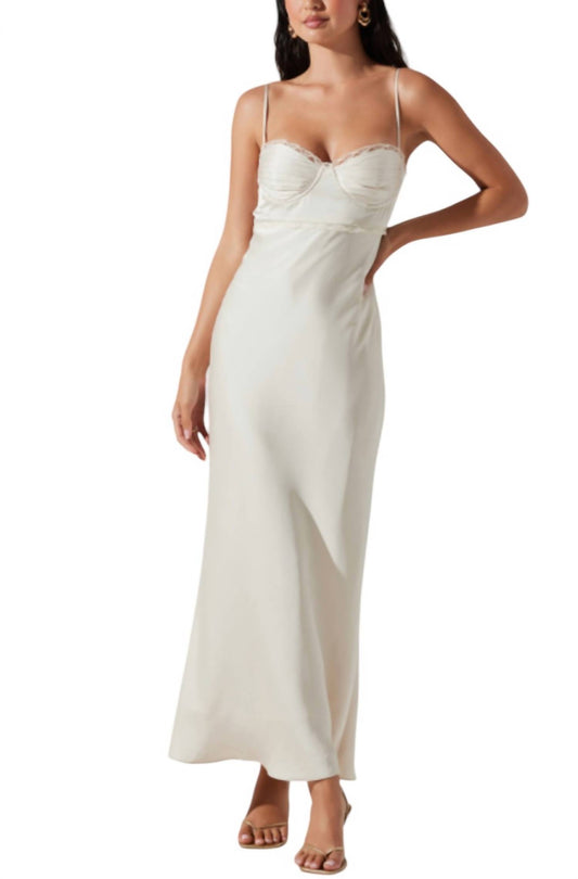 Astr - Florianne Satin Maxi Dress