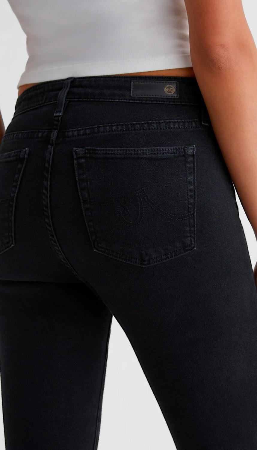 AG Jeans Farrah Boot Crop Jeans in sulfur black - women's jeans - view 6