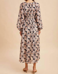 In-Loom - Smocked Button Down Maxi Dress