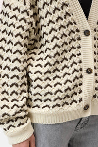 Closed - V-neck Crochet Cardigan