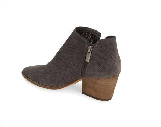 Vince Camuto - Women's Nethera Perforated Suede Leather Ankle Booties