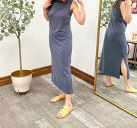 Blu Pepper - Sleeveless Midi T-shirt Dress