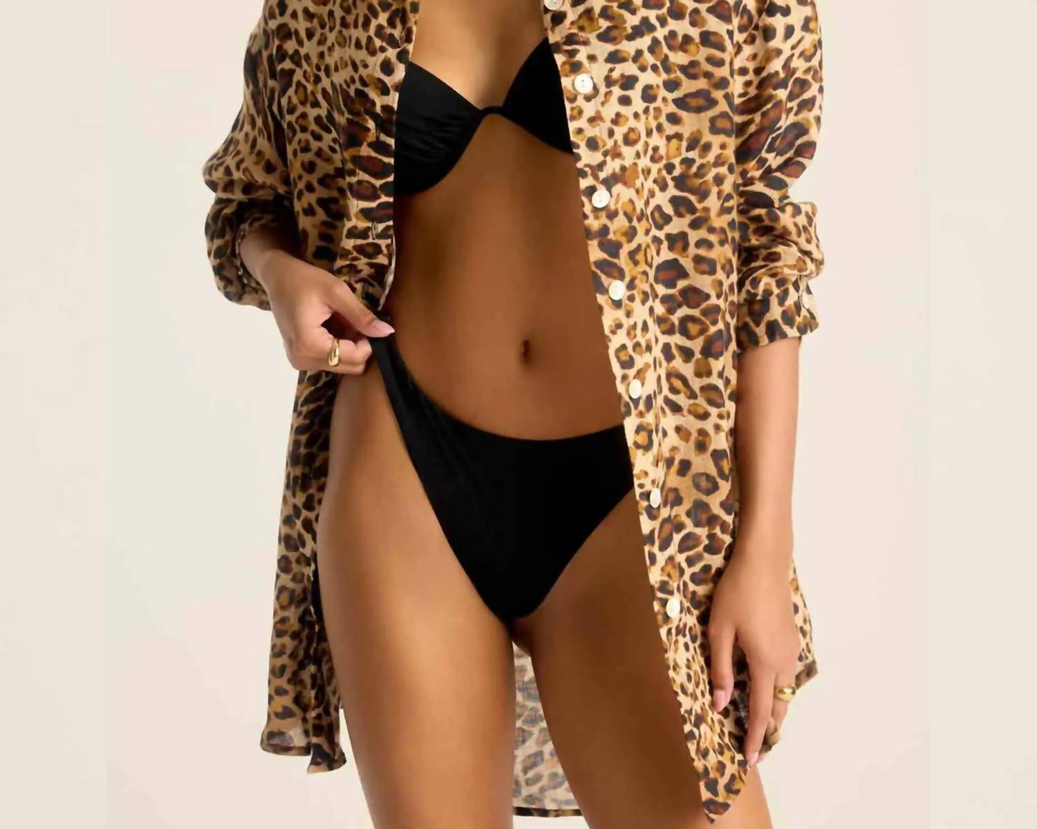 Vitamin A - Playa Linen Boyfriend Shirt