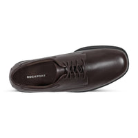 ROCKPORT Men's Margin Shoe in chocolate - men's shoe - detail view