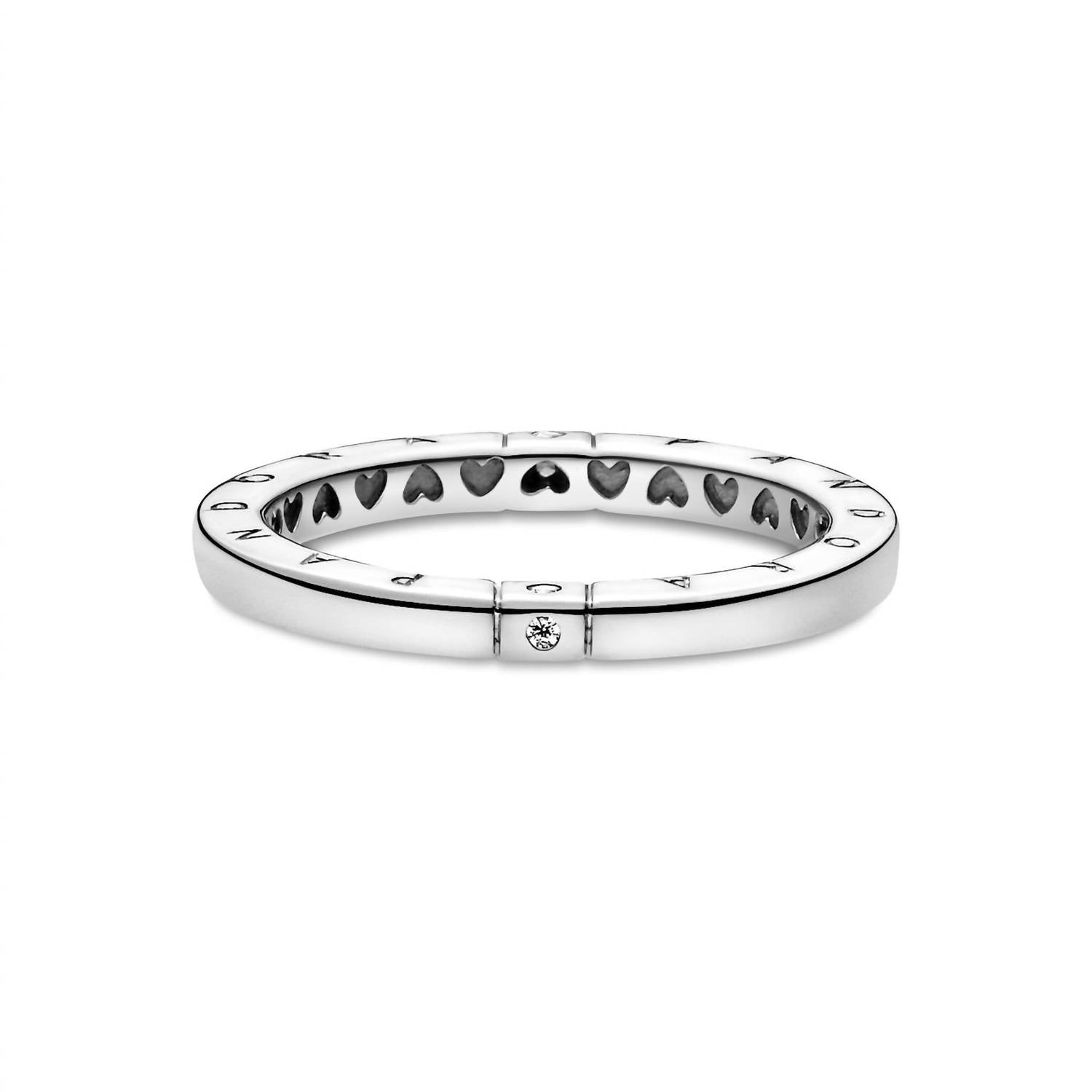 Pandora - Women's Logo & Heart Ring