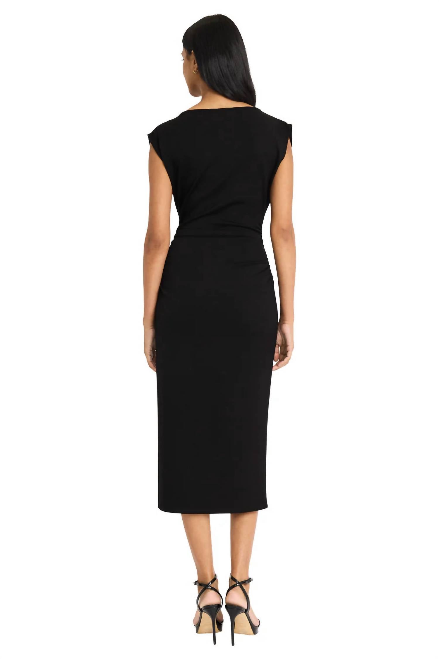 Donna Morgan - Ruched Cap Sleeve Dress
