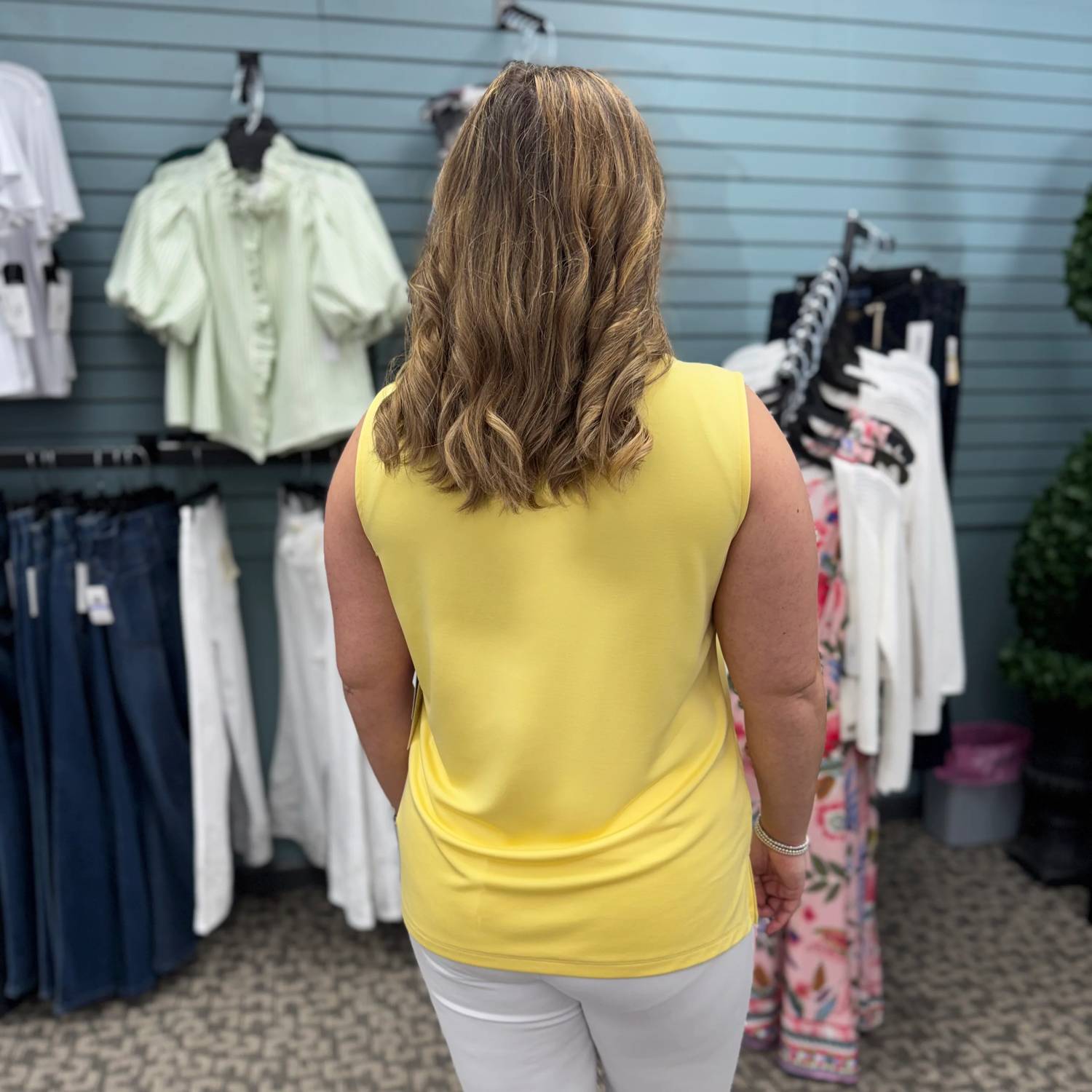 Multiples - High Neck Tank Top
