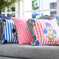 Laura Park - Marigold Stripes Block Print Throw Pillow