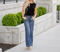 Judy Blue - Boardroom Babe High Rise Wide Leg Jean