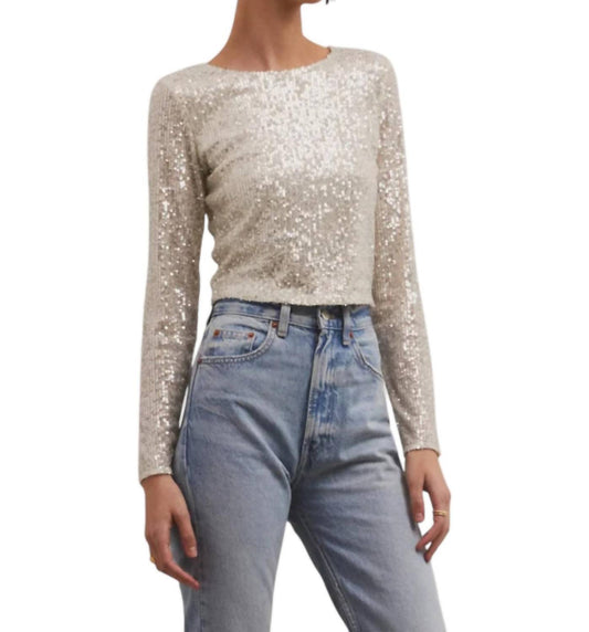 Z Supply - Aurora Sequin Long Sleeve Top