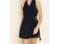 Fore Collection - SLEEVELESS BLAZER STYLE ROMPER