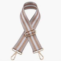 Jen & Co. - Women's Striped Adjustable Crossbody Bag Strap