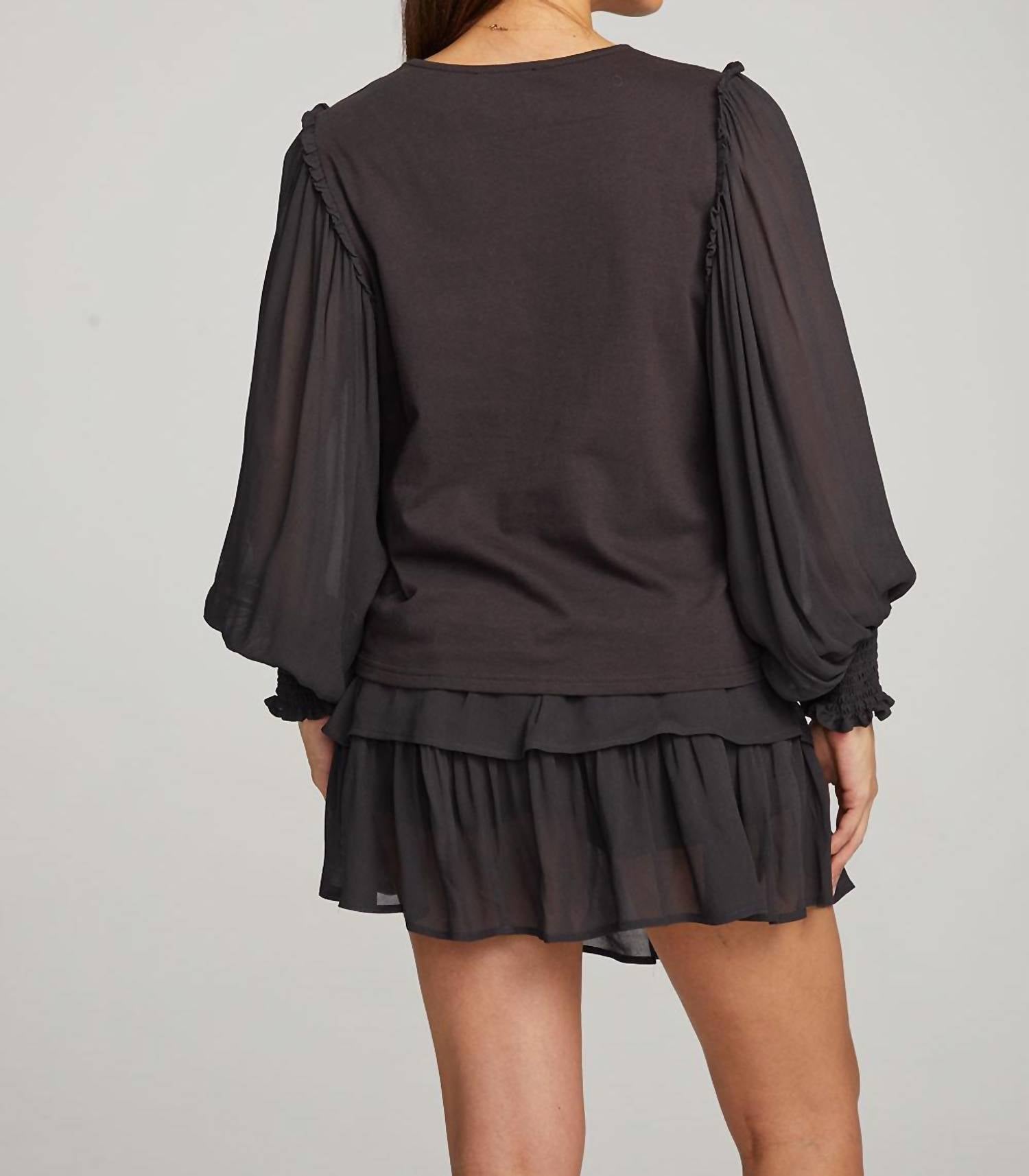 Chaser - Clyde Licorice Blouse