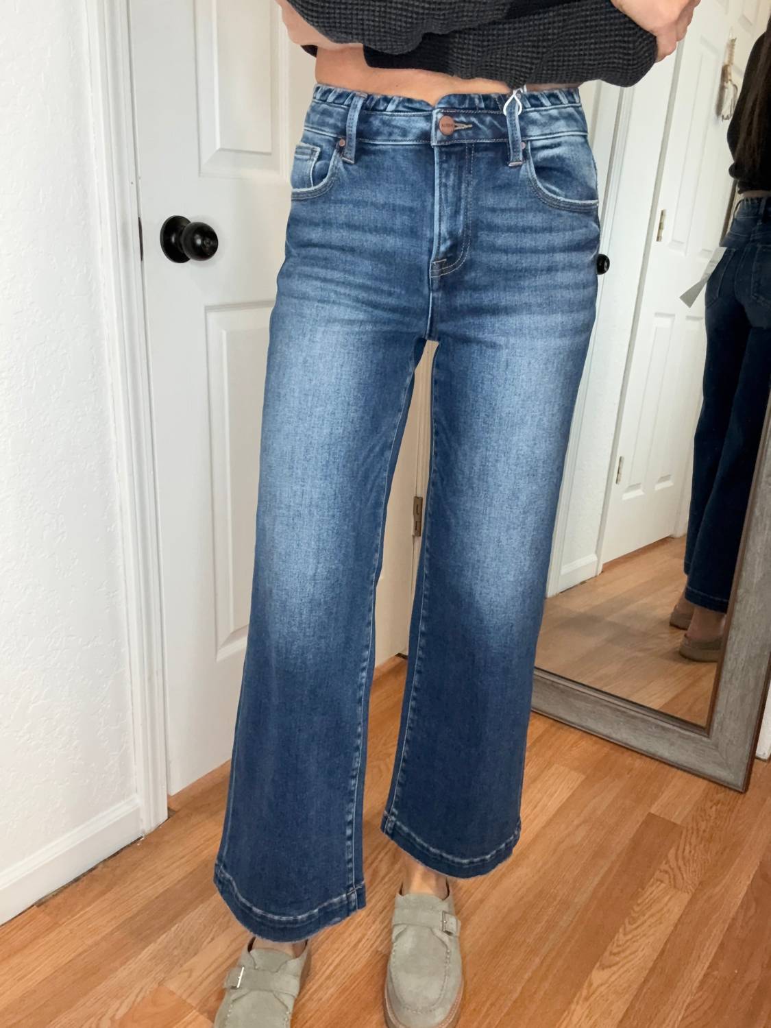 Risen - Kaylee High Rise Wide Leg Denim Jeans