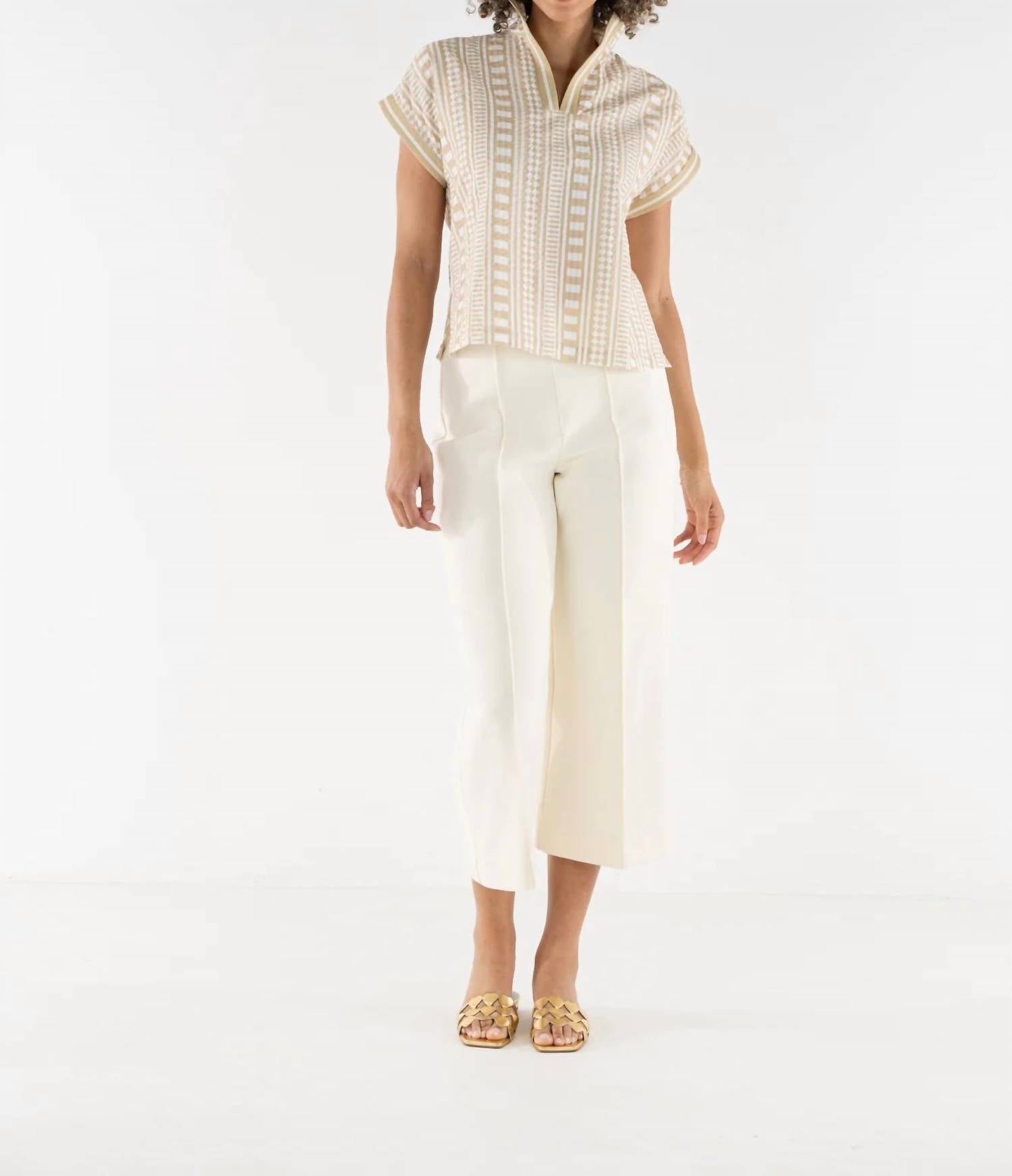 Emily Mccarthy - Riviera Short Dolman Sleeves Top