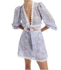 Waimari - Cecil Embroidered Eyelet Top