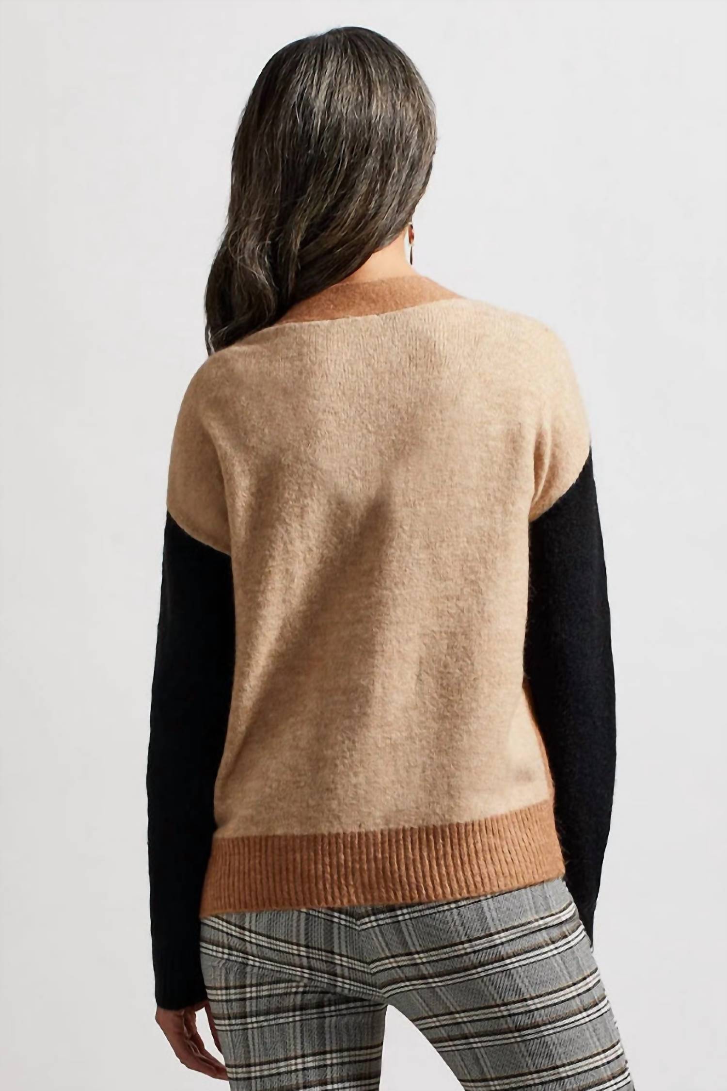 Tribal - Color Block Sweater Cardigan