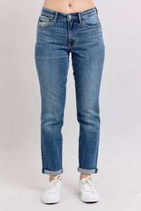 Judy Blue - Women's Isabella Midrise Vintage Wash Boyfriend Jean