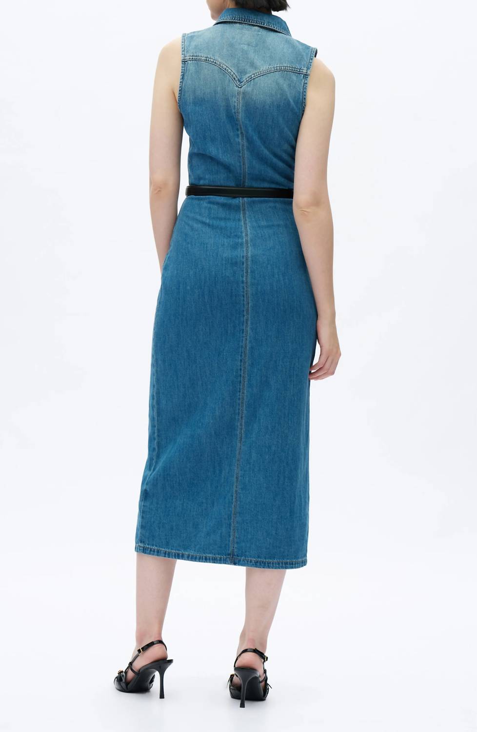 Bayeas - Julia Sleeveless Denim Maxi Dress