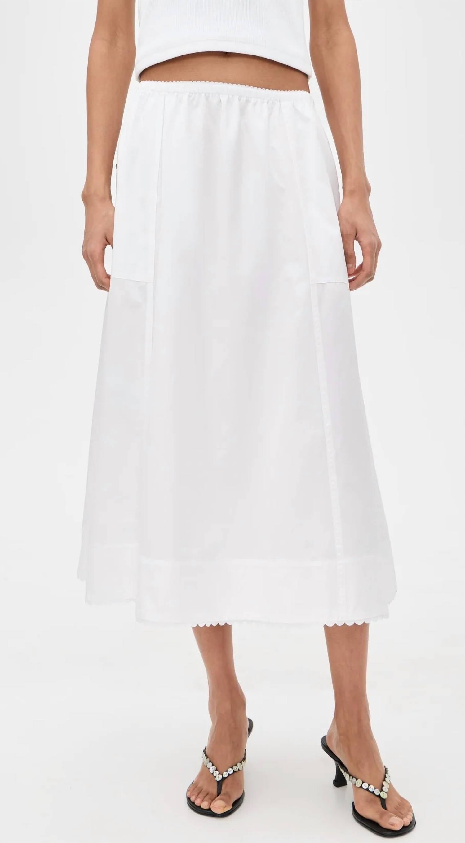 Vince - Scallop Detail Maxi Skirt
