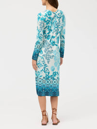 Johnny Was - JANIE FAVORITE LONG SLEEVE BUTTON NECK DRESS