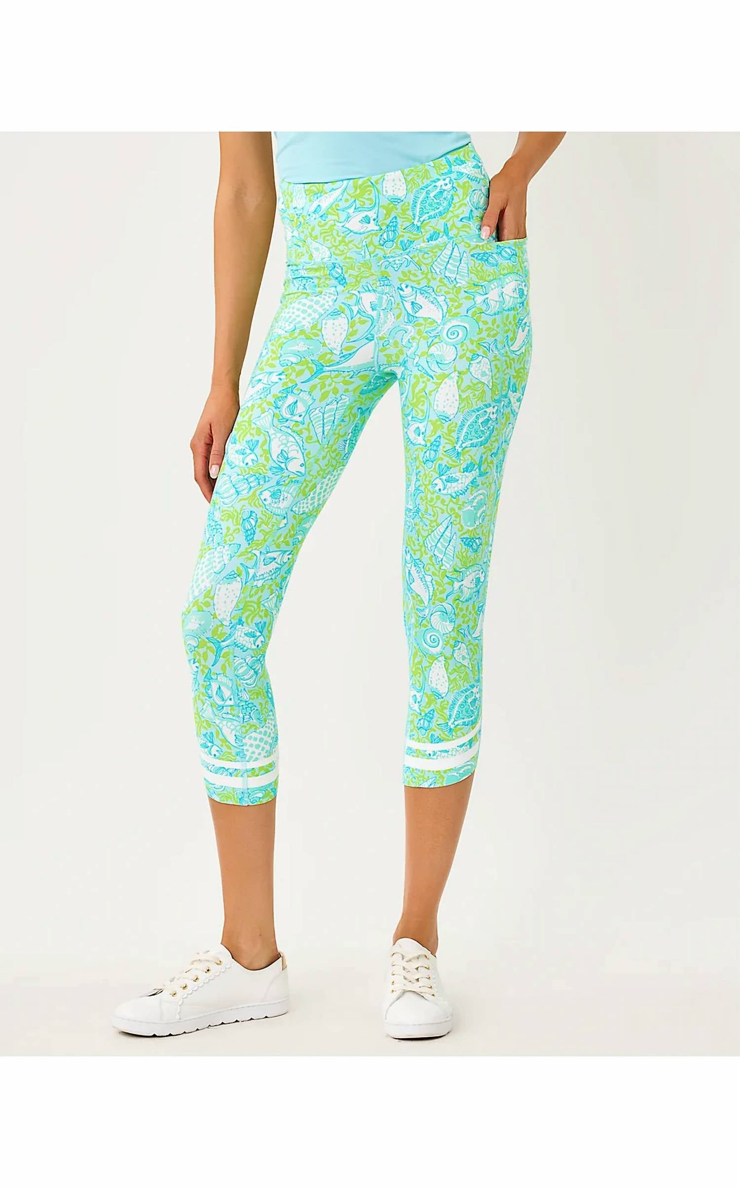 Lilly Pulitzer - Upf 50+ Luxletic Weekender High Rise Crop Leggings