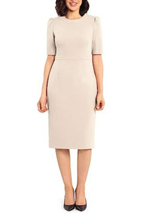 Donna Morgan - Short Sleeve Sheath Dress