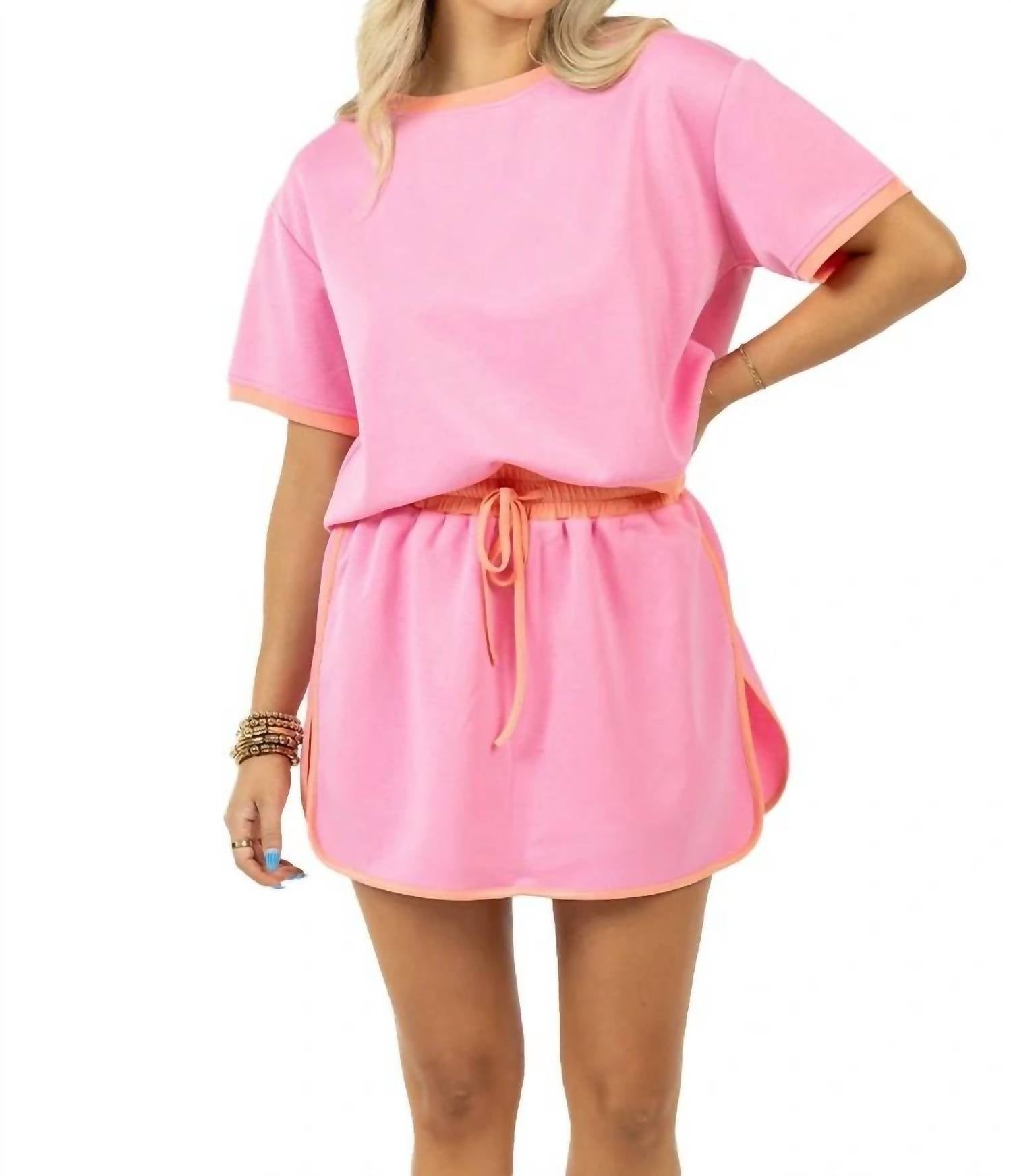 Katydid - Glad You Asked High Rise Cotton Blend Skort Set