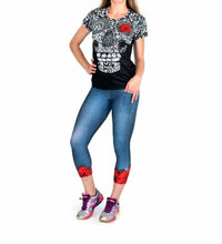 Inknburn - Women's Skull And Rose Tech Shirt