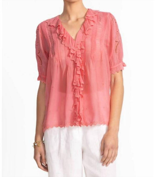 Johnny Was - ANETTE RUFFLE BLOUSE