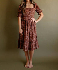 Dress Forum - Montbretia Floral Midi Dress