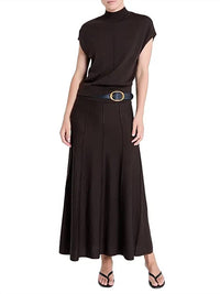 TWP Wren Wool Mock Turtleneck Top in delicioso - women's blouse - view 5