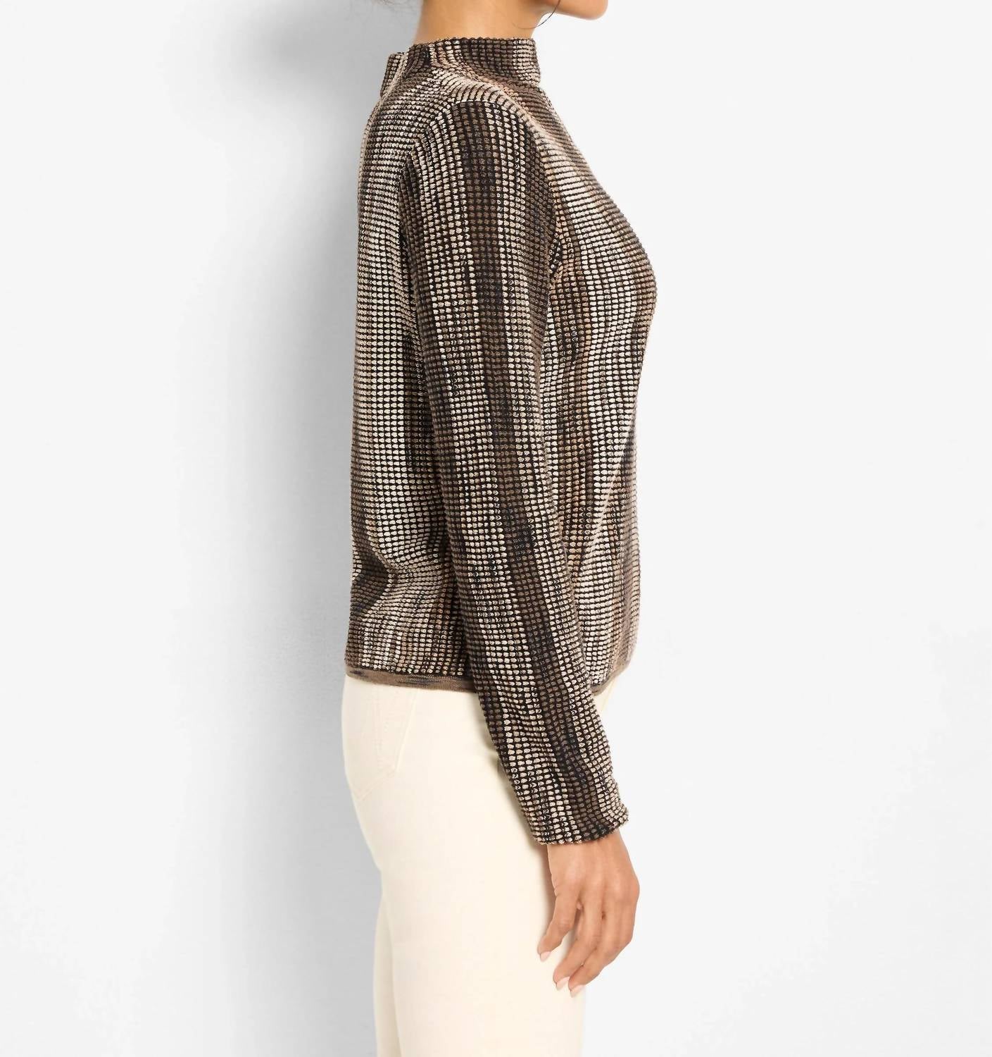Nic + Zoe - Ombre Pixel Knit Sweater