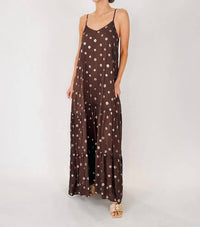 Elan - Tulum Tiered Spaghetti Strap Maxi Dress