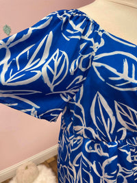 Plus Size Square Neck Print
