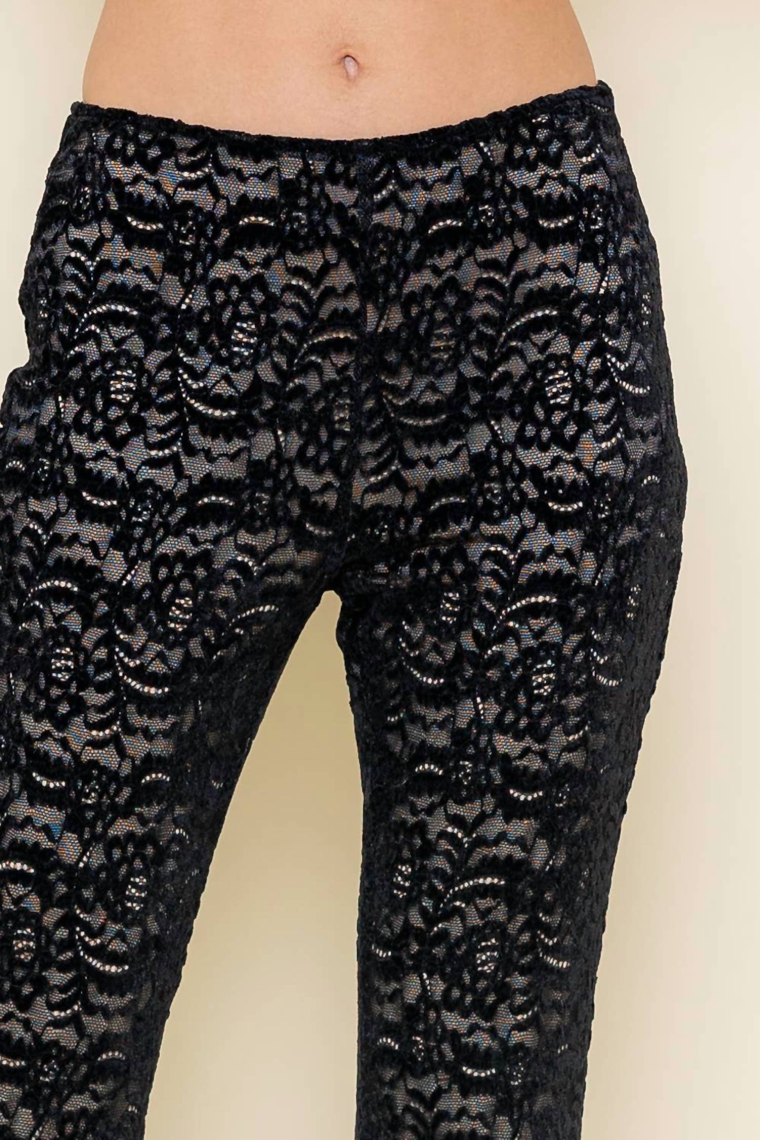 Fore Collection - Lace Sheer Pants