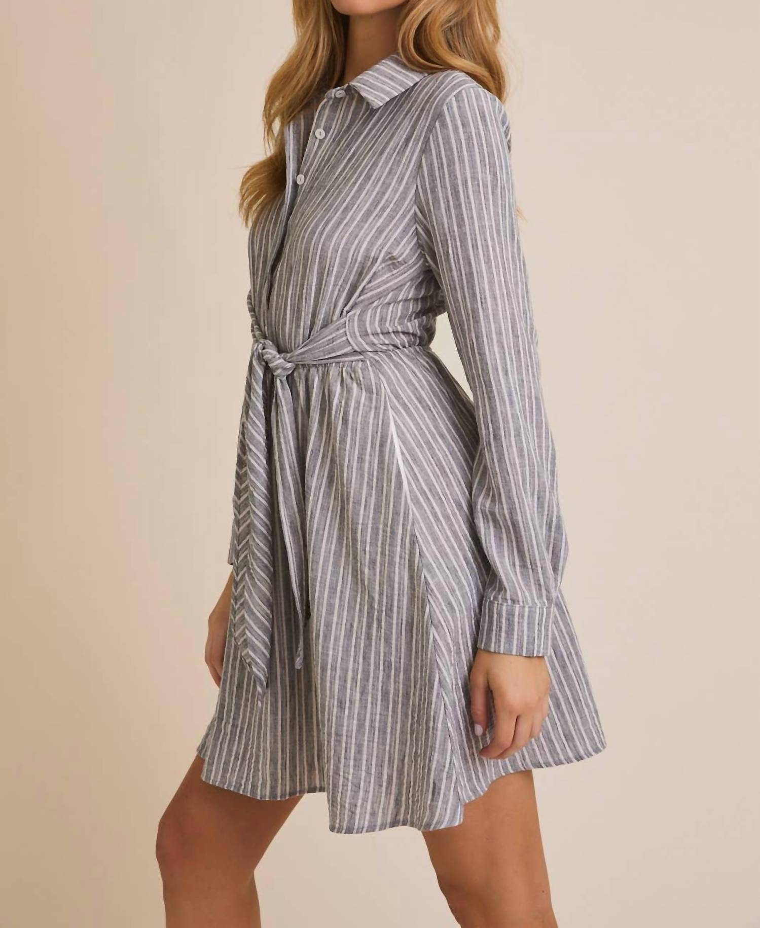 Gilli - Jocelyn Striped Shirt Dress