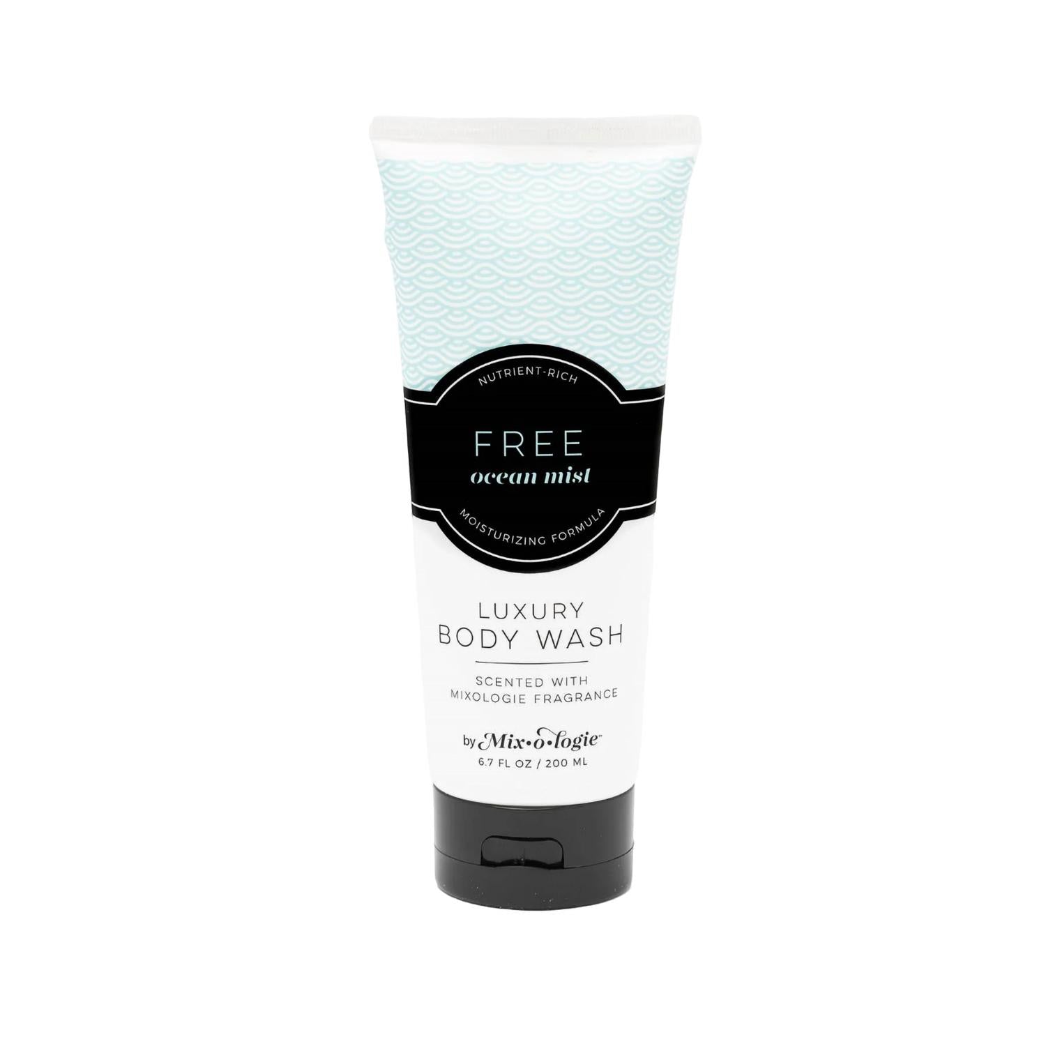 Mixologie - Luxury Body Wash/Shower Gel - Free (ocean mist) scent