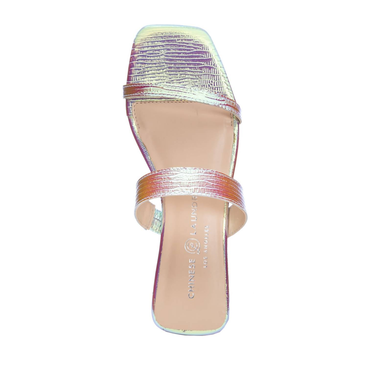 CHINESE LAUNDRY Women's Deana Leather Slide Sandal in iridescent - women's sandal - view 5