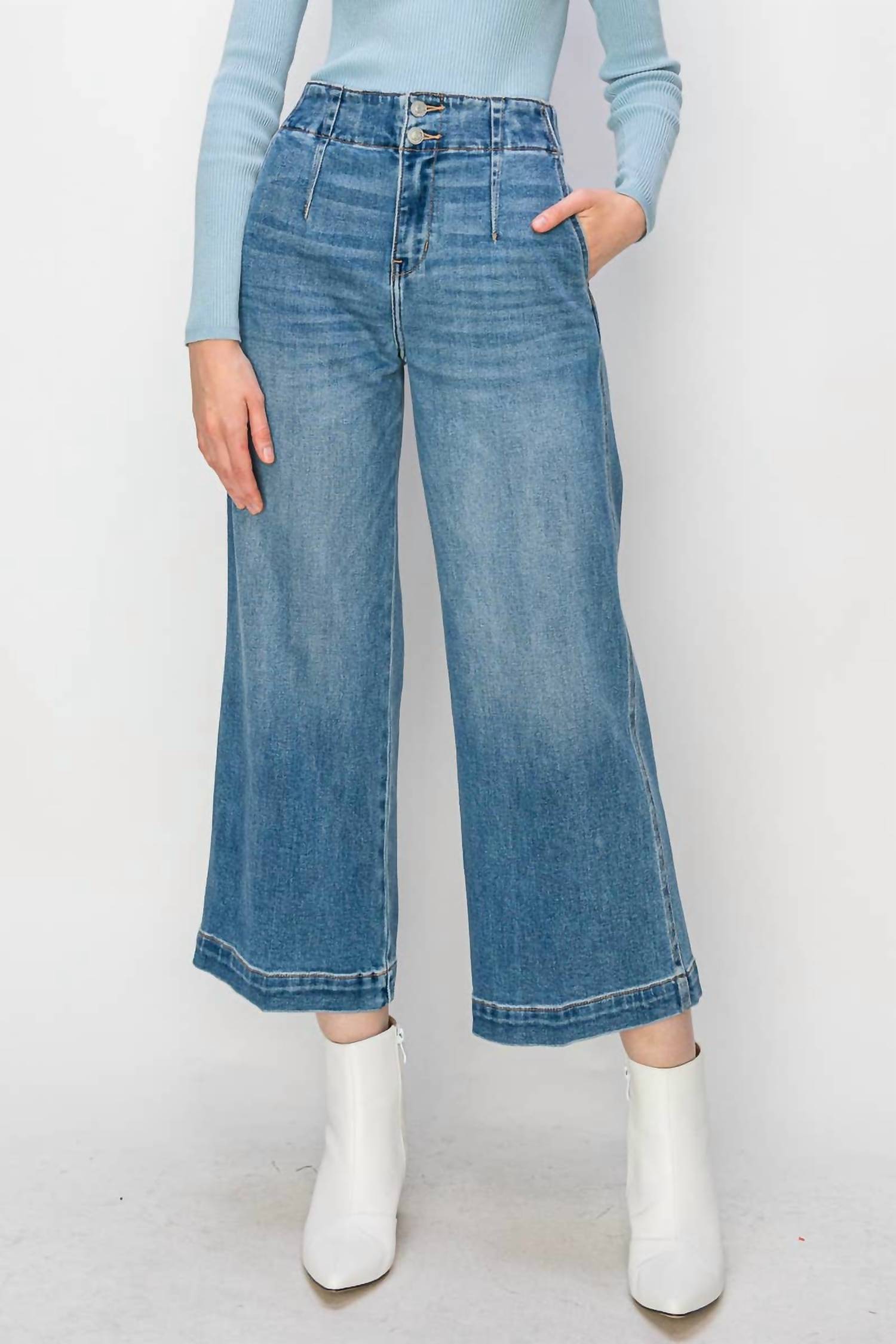 Artemis Vintage - Dani High Rise Wide Leg Jeans